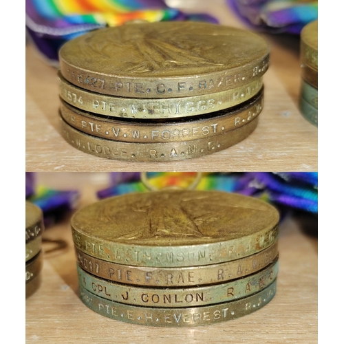 29 - WWI RAMC range with BWM (1), Victory Medal (13) plus WW2 War Medal  in transmittal box attributed to... 