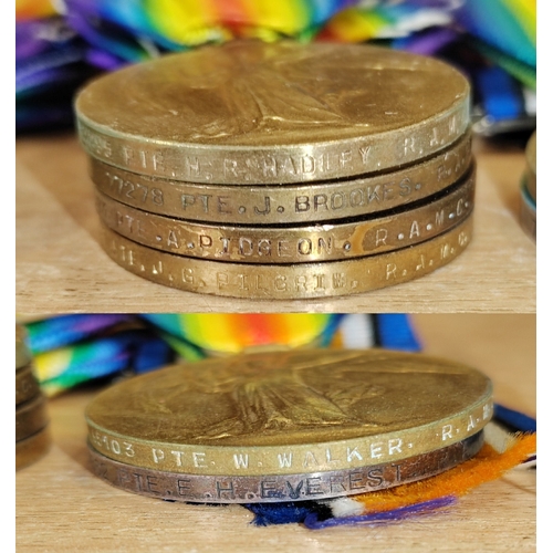 29 - WWI RAMC range with BWM (1), Victory Medal (13) plus WW2 War Medal  in transmittal box attributed to... 