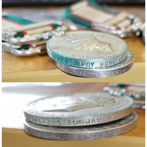 38 - IGSM with North West Frontier 1936-37 Indian Army range with:
1. To Clerk Fazal Hussain. S.W. Scouts... 