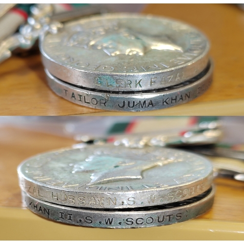 38 - IGSM with North West Frontier 1936-37 Indian Army range with:
1. To Clerk Fazal Hussain. S.W. Scouts... 