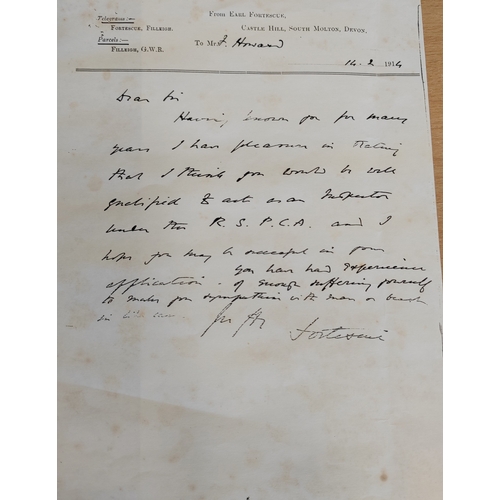 40 - Howard Family group:
1. Caterpillar Club badge, in gold with Ruby eyes, extremely fine, engraved to ... 