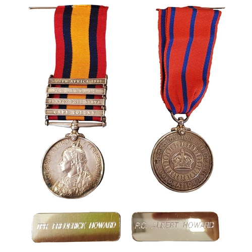 40 - Howard Family group:
1. Caterpillar Club badge, in gold with Ruby eyes, extremely fine, engraved to ... 