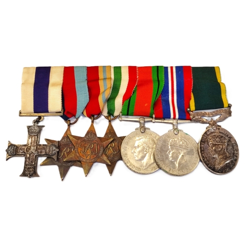 41 - WWII Military Cross group of 7 to Lt. John McKenzie Porter of the 2nd Battalion The Cameronians, Sco... 