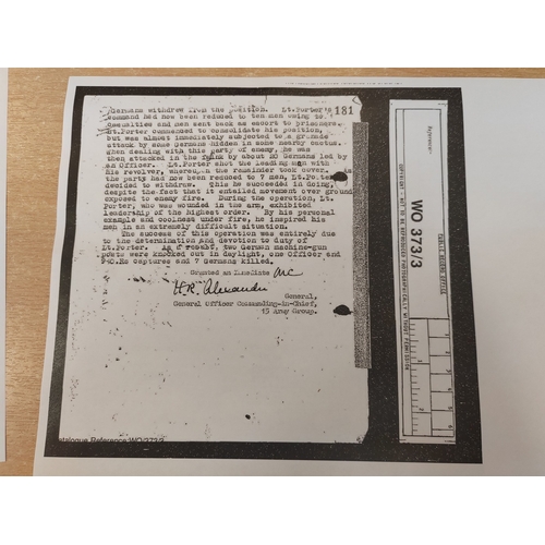 41 - WWII Military Cross group of 7 to Lt. John McKenzie Porter of the 2nd Battalion The Cameronians, Sco... 