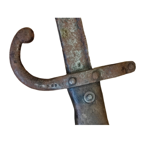 49 - Edged weapon range with Japanese Katana with scabbard, some light pitting and discolouration to blad... 