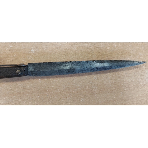 49 - Edged weapon range with Japanese Katana with scabbard, some light pitting and discolouration to blad... 