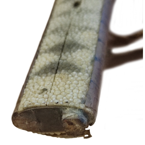 49 - Edged weapon range with Japanese Katana with scabbard, some light pitting and discolouration to blad... 