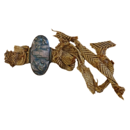 49 - Edged weapon range with Japanese Katana with scabbard, some light pitting and discolouration to blad... 