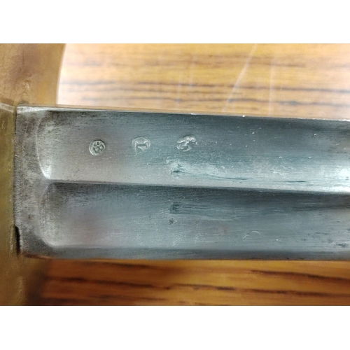 51 - French First Empire AN.XIII heavy cavalry troopers sword with metal scabbard, light marks and pittin... 