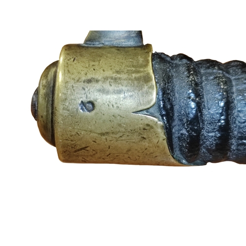 51 - French First Empire AN.XIII heavy cavalry troopers sword with metal scabbard, light marks and pittin... 