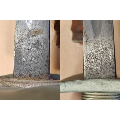 53 - Edged weapon range with 944 Lee Enfield (SMLE) No1 Mk.III. rifle bayonet by R.I.F. (Rifle Factory Is... 