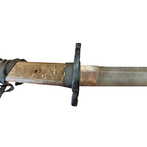 54 - Pair of Katana's, first Katana groove to blade, light pitting and rust, heavy pitting to tsuba and f... 