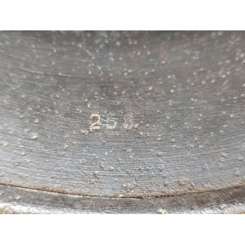 56 - WW2 German Army M-35 Pattern double decal steel combat helmet, complete with lining and strap, origi... 