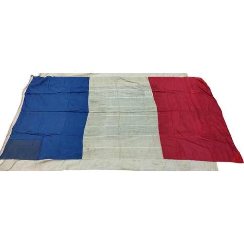 57 - Collection of Naval flags 3 yards to smaller, includes French flag, Brazil flag, Italy Flag, Red Ens... 