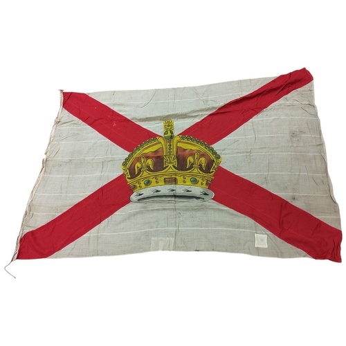 58 - Collection of naval flags, including 4 yard Union Jack (4yd Jack marked to edge of flag), 3 yard ens... 