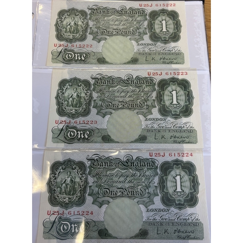 83 - Collection in one album, generally very fine to extremely fine, including Mahon 1928 £1 A13 271361 f... 