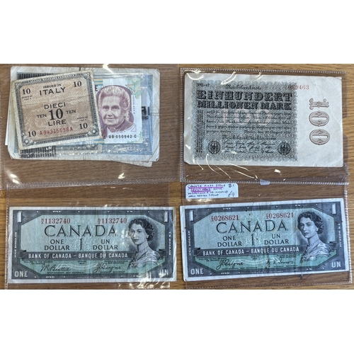 89 - Collection of notes in plastic sheets, generally very fine with some better, including Peppiatt £1 C... 