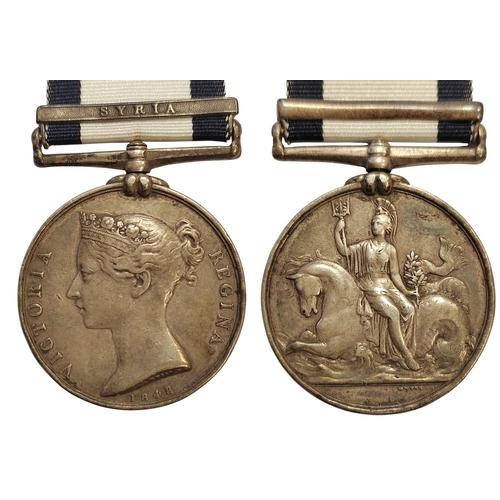 9 - 1793-1840 NGSM with Syria clasp to WM.Baker, small edge bruises otherwise good fine. (Y)