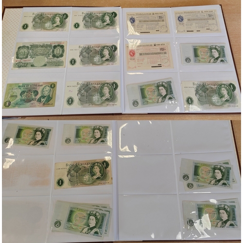 91 - Collection in album generally very fine to uncirculated, miseries with £1 Beale (1), O'Brien (1), Ho... 