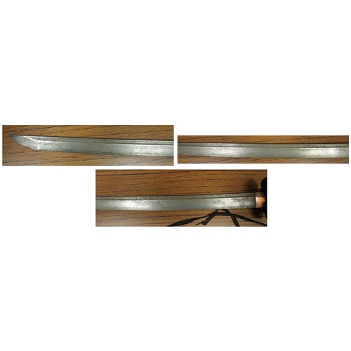 54 - Pair of Katana's, first Katana groove to blade, light pitting and rust, heavy pitting to tsuba and f... 