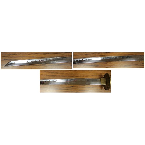 54 - Pair of Katana's, first Katana groove to blade, light pitting and rust, heavy pitting to tsuba and f... 