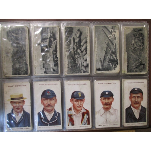 1 - Collection in 4 albums and plastic sleeves with part sets including L&B The Thames (37), Ogdens Boxe... 