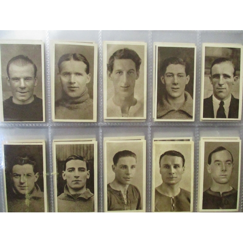 11 - Collection of mostly sports-related, in 2 albums with complete sets including Ardath Famous Football... 