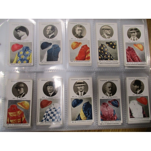 12 - Collection in 10 albums with complete sets including Gallaher 1912 Woodland Trees Series, Ogdens Fam... 