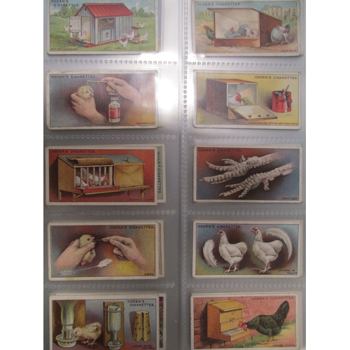 12 - Collection in 10 albums with complete sets including Gallaher 1912 Woodland Trees Series, Ogdens Fam... 