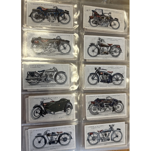 13 - Collection in 6 albums of complete and part sets, generally very good, including L&B Aviation, Motor... 