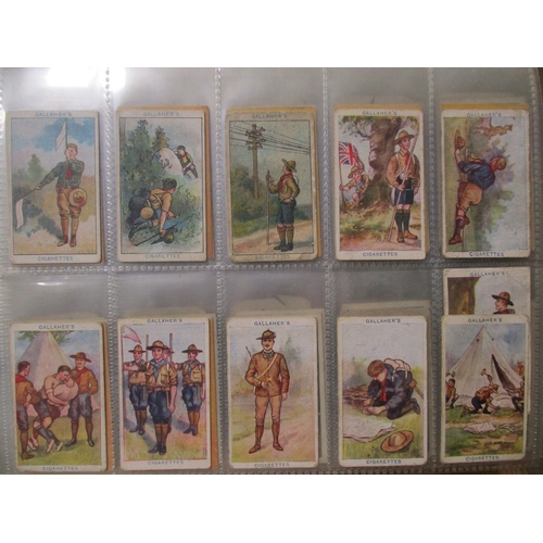 15 - Collection in 5 albums with part sets including Gallaher Birds Nests & Eggs (5), Boy Scout Series (g... 