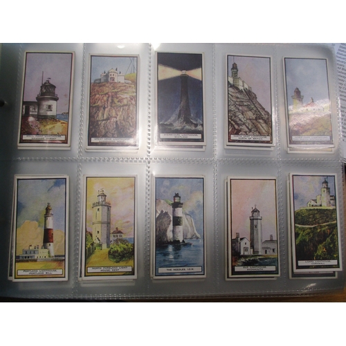 18 - Collection in 10 albums with complete sets including Ogdens A.B.C. of Sport, Ocean Greyhounds, Playe... 