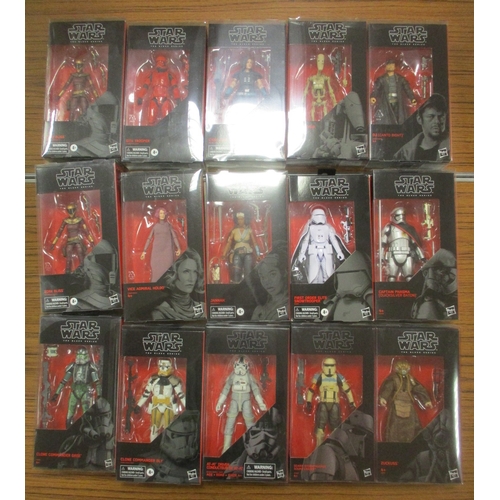 182 - Star Wars. Hasbro. Collection of The Black Series figures, generally mint in near mint window boxes.... 