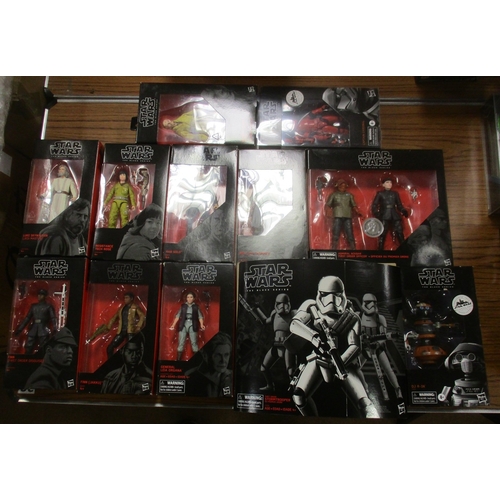 186 - Star Wars. Hasbro. Collection of The Black Series Sequel Era figures, generally mint in near excelle... 