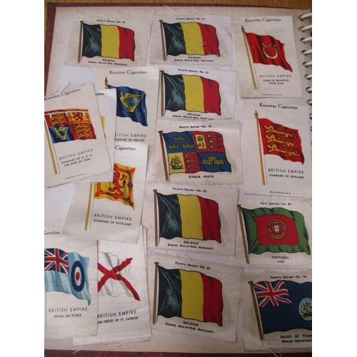 19 - Collection in albums and sleeves with Phillips silks including City Arms, Heraldic Series, Regimenta... 