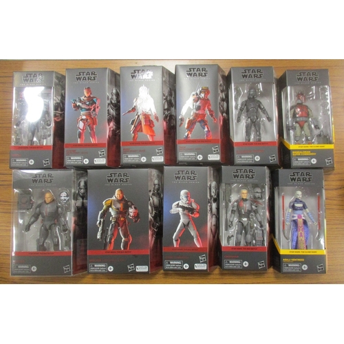 191 - Star Wars. Hasbro. Collection of The Black Series Bad Batch and Clone Wars figures, generally mint i... 