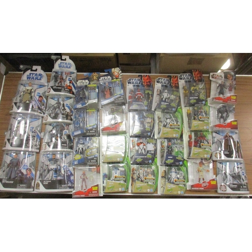 196 - Star Wars. Hasbro. Collection of The Clone Wars figures, generally near mint to mint in excellent to... 