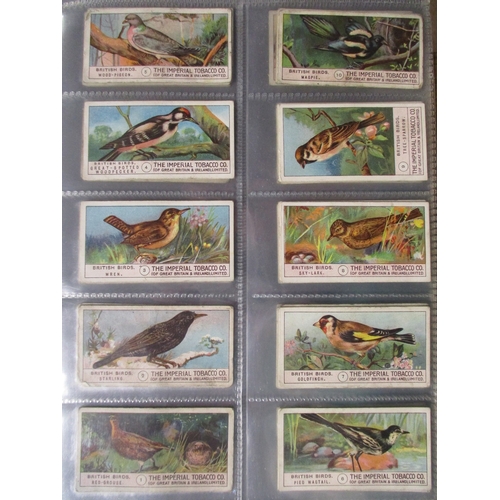 20 - Bird themed collection in 2 albums including Imperial Tobacco Co British Birds (49), Ogdens Birds Eg... 