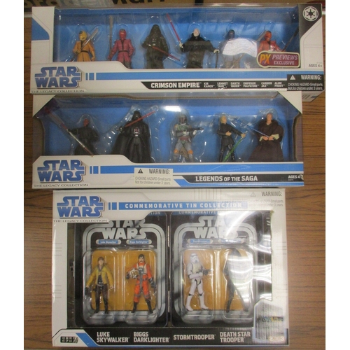 200 - Star Wars. Hasbro. Range of The Legacy Collection packs, generally mint in near mint boxes, with Cri... 
