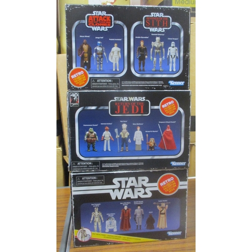 202 - Star Wars. Hasbro. Range of Retro Collection box sets, generally mint in near excellent to excellent... 