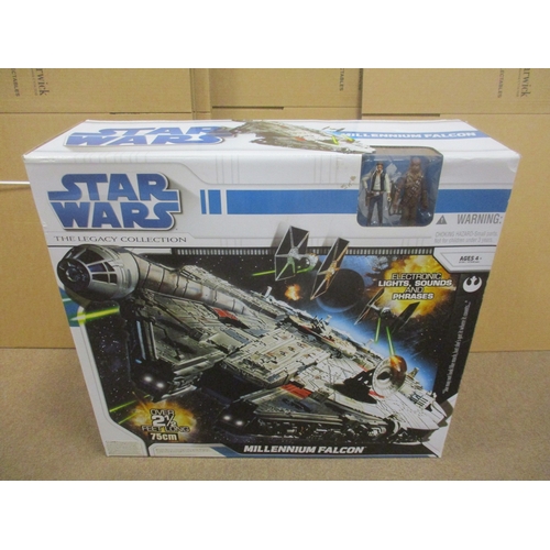225 - Star Wars. Hasbro. The Legacy Collection Millennium Falcon, mint in excellent box, over 75cm long wi... 
