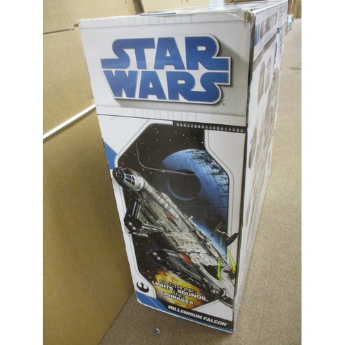 225 - Star Wars. Hasbro. The Legacy Collection Millennium Falcon, mint in excellent box, over 75cm long wi... 