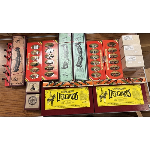 229 - Collection of model soldiers from Napoleonic wars to WWII, generally excellent in excellent boxes, i... 
