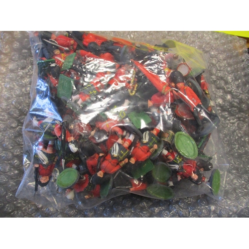 232 - Collection including ranges from The British Toy Soldier Company and Britains including plastic Scot... 