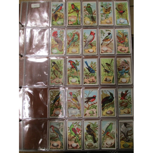 24 - Collection in large album with complete sets including Fry's Birds & Poultry, Imperial Tobacco Co Ga... 