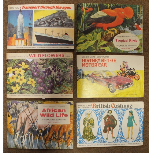 25 - Collection of hinged cigarette and trade cards in booklets and loose, generally very good, including... 