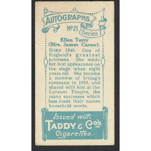 32 - Taddy. Complete set in plastic sleeves with 1912 Autographs, generally good. Cat. £600. (R)