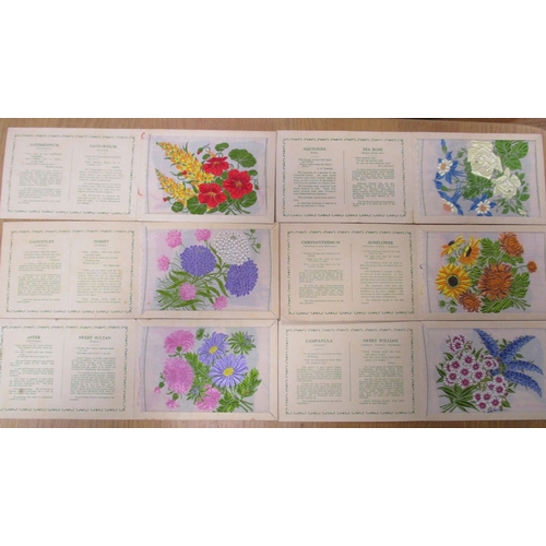 34 - J. Wix. Kensitas Flowers complete set with printed backs (regular size) and complete set with printe... 