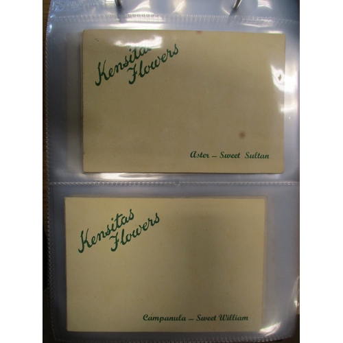 34 - J. Wix. Kensitas Flowers complete set with printed backs (regular size) and complete set with printe... 