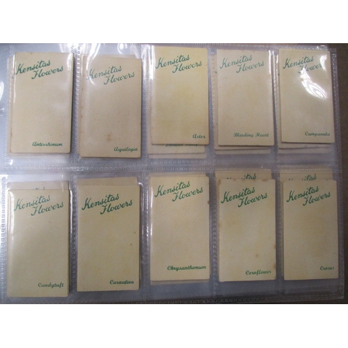 34 - J. Wix. Kensitas Flowers complete set with printed backs (regular size) and complete set with printe... 